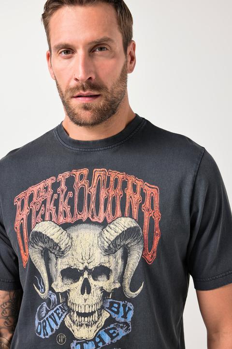 Actual product image JP1880 T-shirt, half sleeve, chest print, vintage look, up to 8 XL (XXL)
