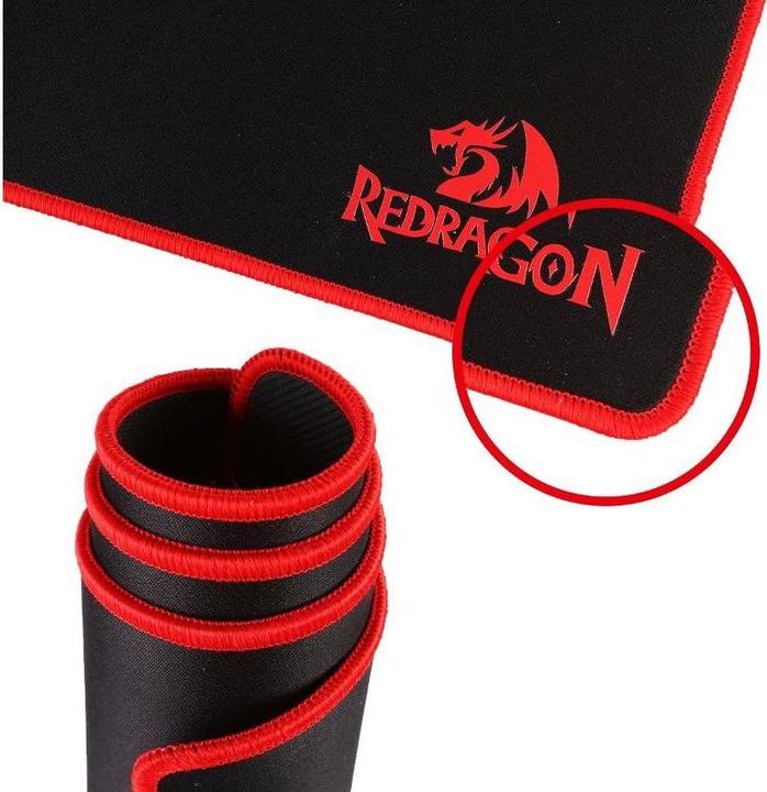 Actual product image Redragon P003 mouse pad Gaming mouse pad Black, Red (L)