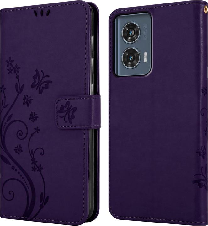 Produktbild Cadorabo Hülle für Motorola Moto Edge 50 Fusion mit Blumen Muster (Motorola Edge 50 Fusion)