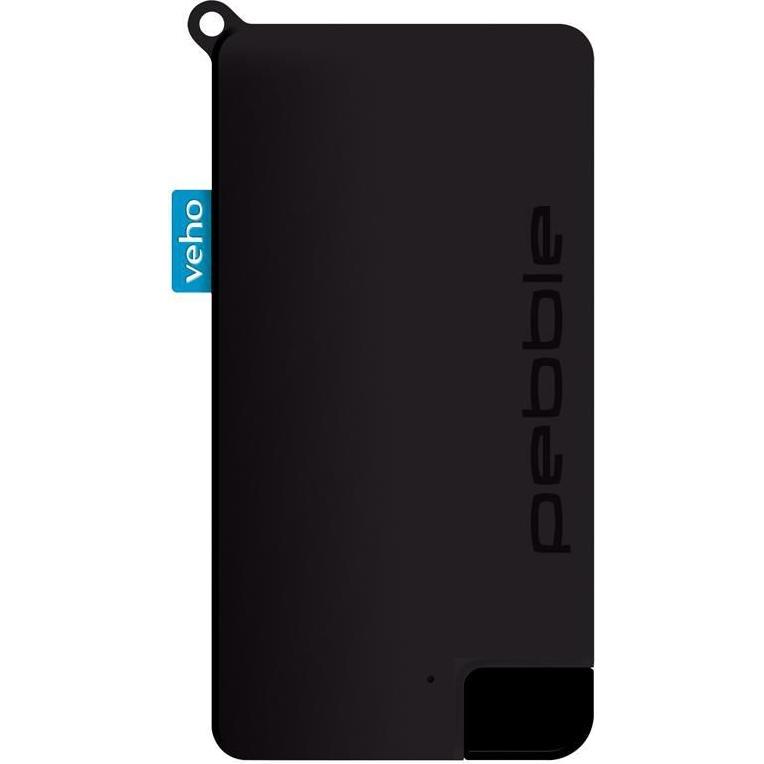 veho PEBBLEPOKKET - Powerbank (1000 mAh, 3.70 Wh), Powerbank, Schwarz
