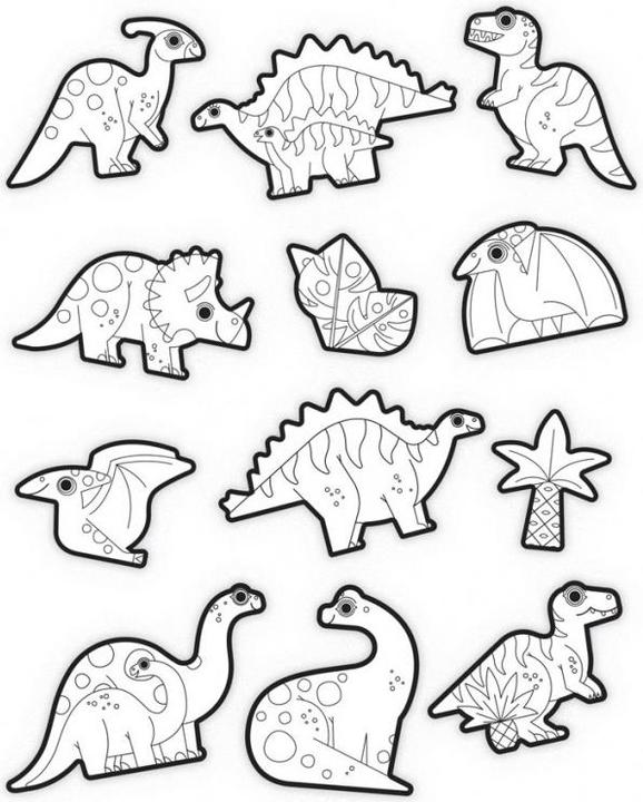 Actual product image Crocodile Creek Coloring Stickers/Dinosaur