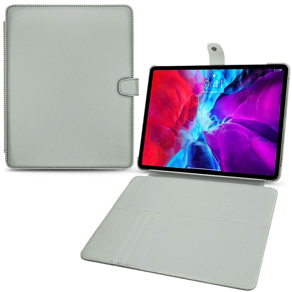 Noreve Lederschutzhülle Wallet (iPad Pro 12.9 2020 (4. Gen)), Tablet Hülle, Grau