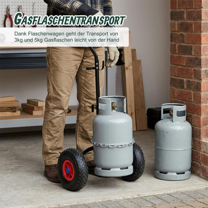 Produktbild Relaxdays Gasflaschenwagen