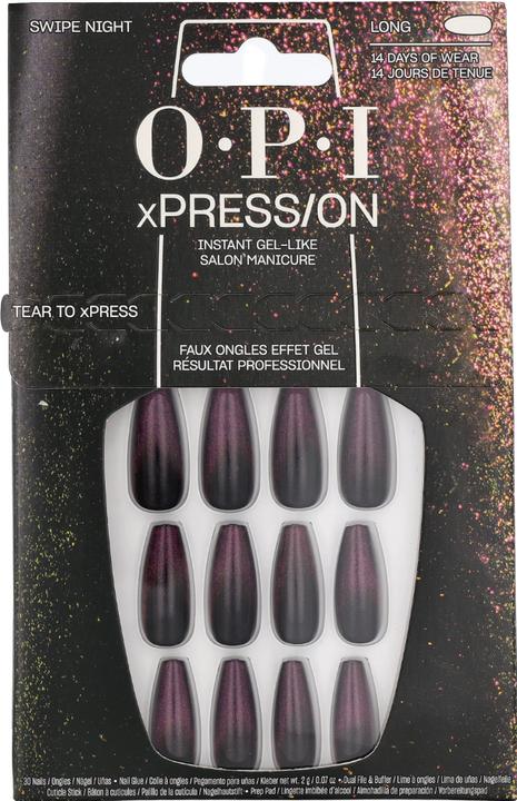 Actual product image OPI Xpress/On Nail Art (Artificial nails, Violet)