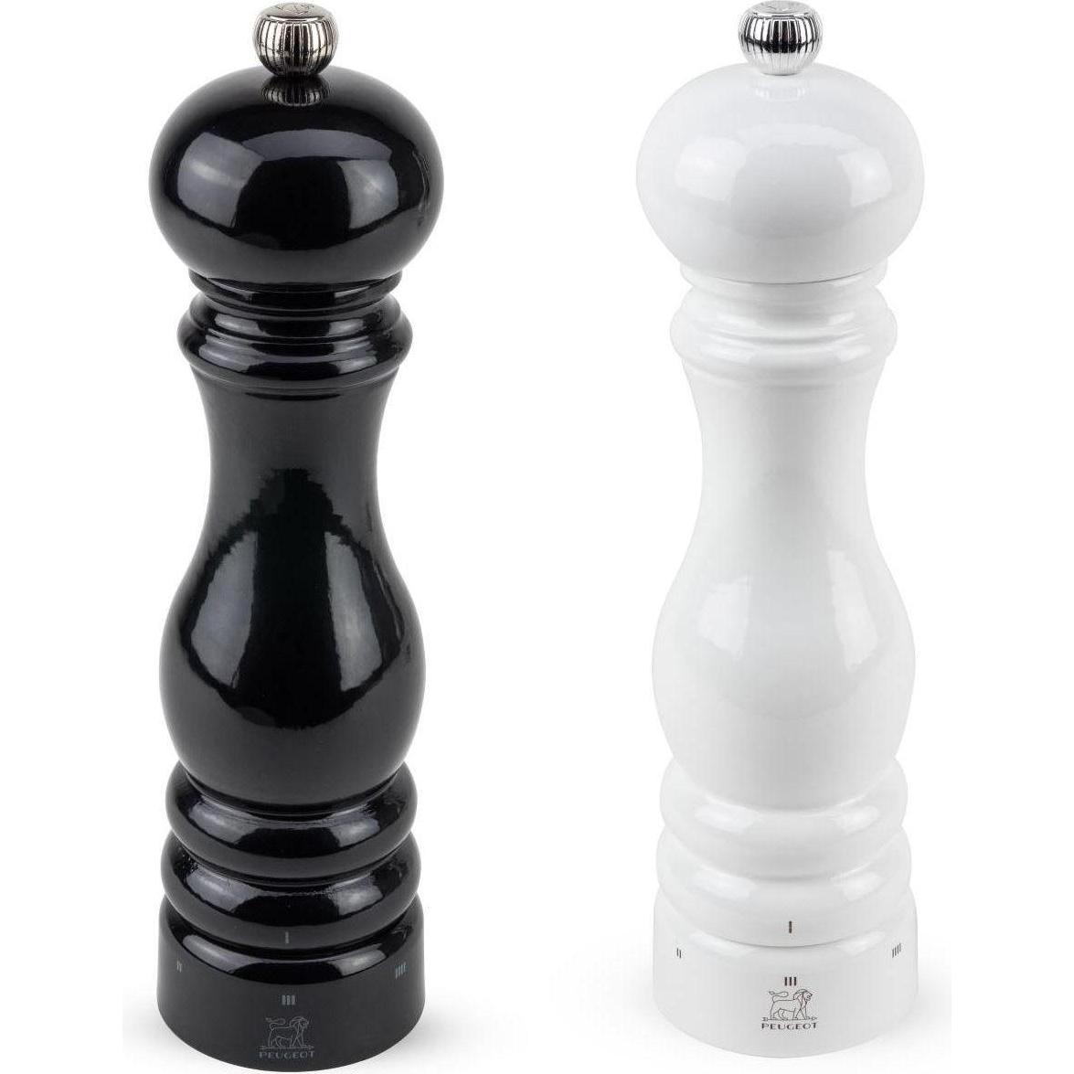 Peugeot Set Paris Pfeffermühle & Salzmühle 18 cm, Pfeffermühle + Salzmühle, Schwarz