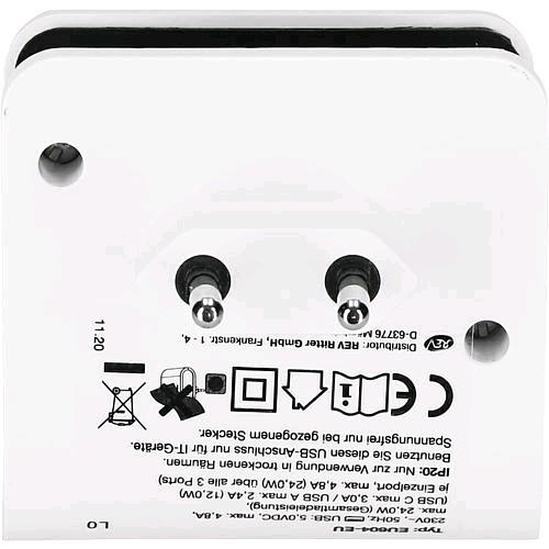 Thumbnail - REV USB Ladegerät 3x USB-A 1x USB-C (24 W), USB Ladegerät, Weiss