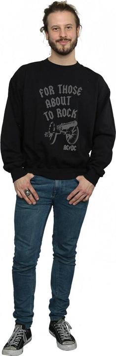 Produktbild AC/DC Mens For Those About To Rock Cannon Sweatshirt aus Baumwolle (L)