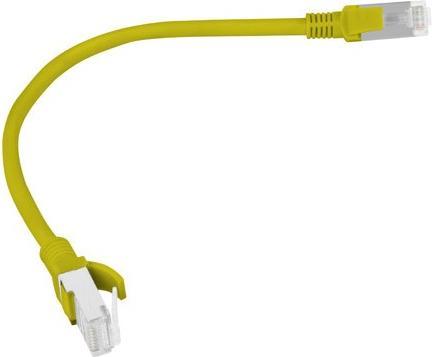 Actual product image Lanberg *patchcord cat.5e 0.25M UTP yellow (U/UTP, CAT5e, 0.25 m)