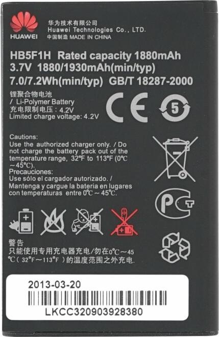 Actual product image OEM Battery for Huawei Honor U8860 HB5F1H
