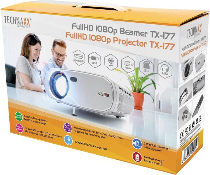 Actual product image Technaxx TX-177 (Full HD, 8500 lm)