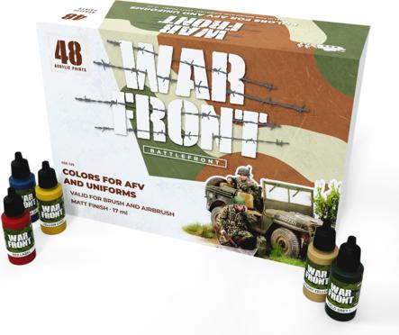 Actual product image Paint Set Warfront BATTLEFRONT - COLORS FOR AFV AND UNIFORMS (17 ml)