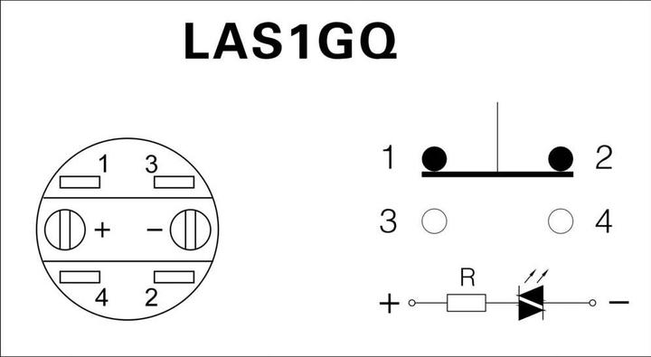 Productafbeelding Tru Components Vandalismebestendige drukschakelaar
