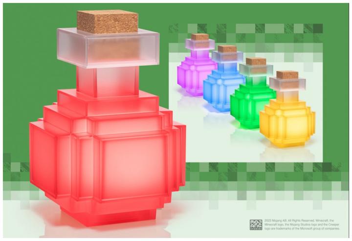 Actual product image Noble Collection Minecraft Replik Illuminating Potion Bottle
