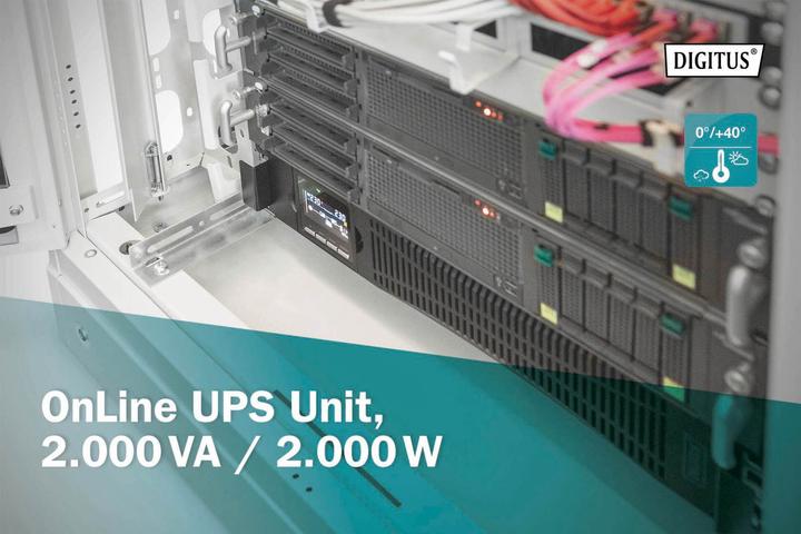 Produktbild Digitus OnLine USV-System, 2000 VA/ 2000 W (2000 VA, 2000 W, Online-Doppelwandler USV)