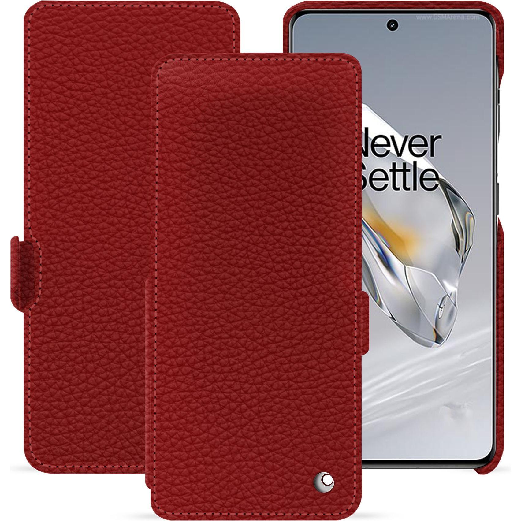 Thumbnail - Noreve Lederschutzhülle horizontal (OnePlus 11), Smartphone Hülle, Rot