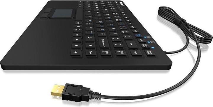 Actual product image KeySonic KSK-5230 IN Silicone keyboard with touchpad waterproof antimicrobial industrial keyboard heat... (US, Cable)