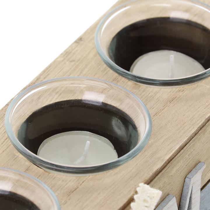 Actual product image Relaxdays Tealight holder (23 x 8 x 8 cm)