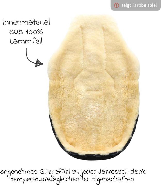 Image du produit Kaiser Baby Kaiser Lammfell Fusssack Dublas 2.0, light grey melange