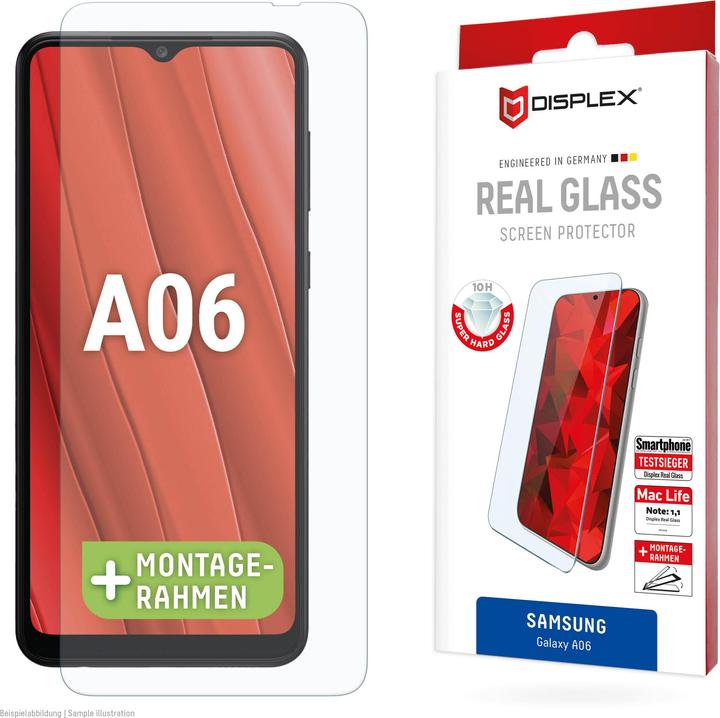Immagine prodotto Displex Real Glass, 2D Panzerglas (1 Pezzo/i, Samsung Galaxy A06)