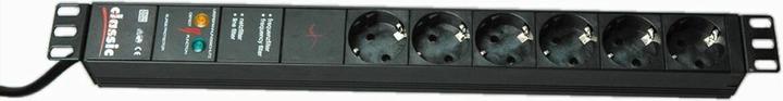 Actual product image Bachmann Power strip (rack (6 x, CEE 7/3, 2 m)