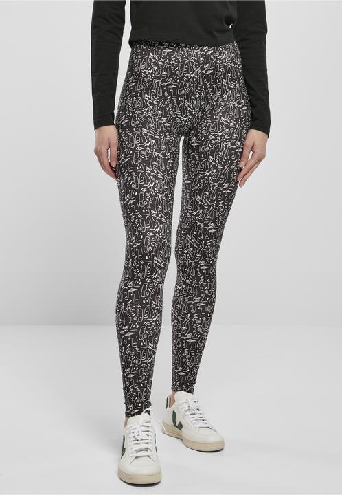 Actual product image Urban Classics Ladies Soft AOP Leggings (S)