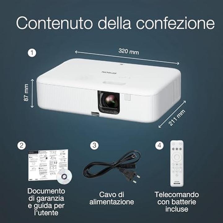 Immagine prodotto Epson CO-FH02 (Full HD, 3000 lm, 1.19 - 1.61:1)