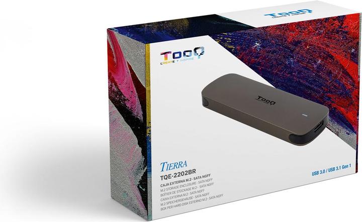Produktbild Tooq Technology Caja Externa M.2 Ngff Usb3.1 Gen1 Aluminio Marron (M.2 2280)