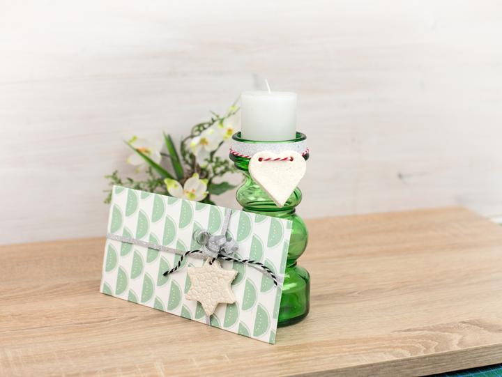 Actual product image Creative Set "Salt Dough Pendant Heart & Star