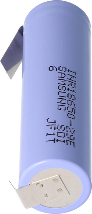 Actual product image Samsung Akku INR18650 29E + Lötfahne U (1 pcs., 18650, 2900 mAh)