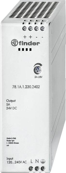 Produktbild Finder Hutschienen Netzteil (DIN Rail) Schaltschrank Schaltnetzteil 24V/120W