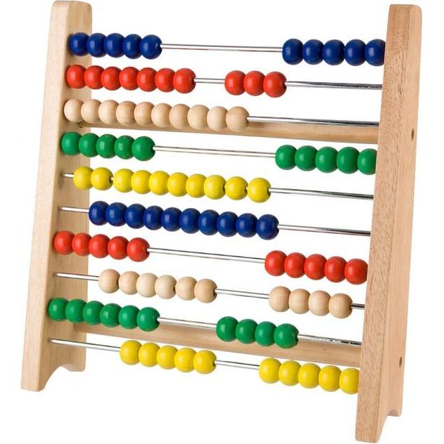 Besttoy Zählrahmen aus Holz mit bunten Schiebeperlen