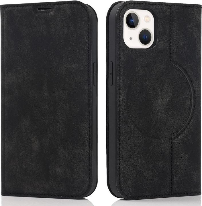 Cover-Discount iPhone 15 - MagSafe Flip Case RFID schwarz (Apple iPhone 15)
