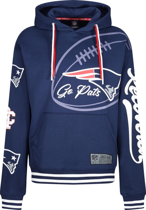 Produktbild Recovered Re:covered Fleece Hoody - PATCHES New England Patriots - XL (XL)