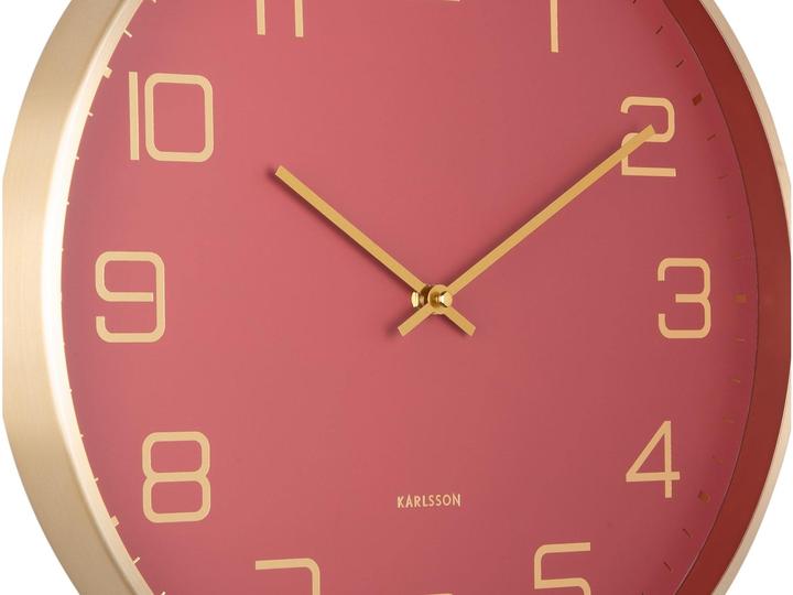 Image du produit Karlsson Horloge murale Elegance Glow Red ochre (40 cm)