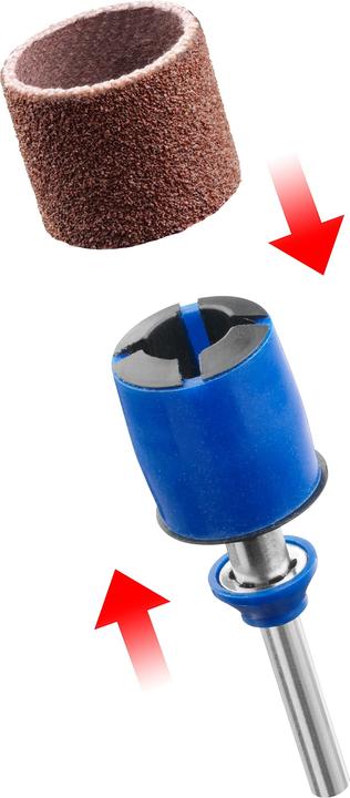Dremel EZ SpeedClic grinding mandrel and abrasive belt (120, 60)