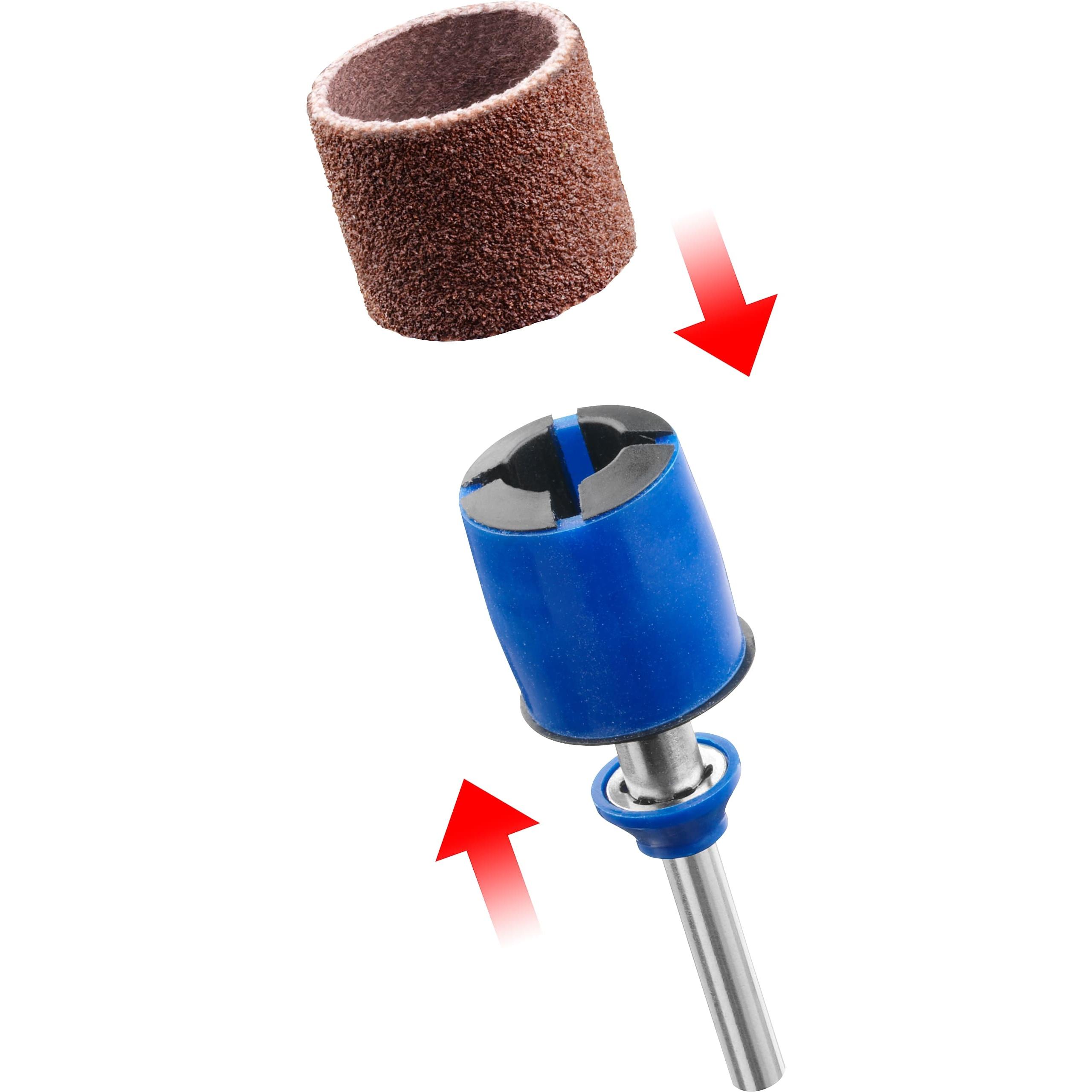 Dremel, Abrasivi, EZ SpeedClic mandrino di rettifica e nastro abrasivo (60, 120)