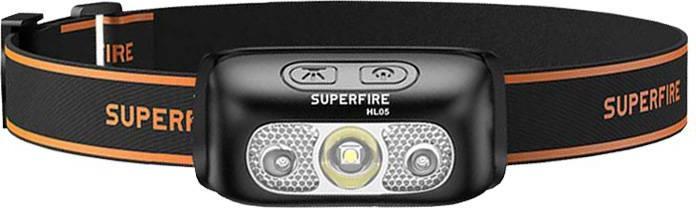 Image du produit Superfire HL05-D lampe de tête, 110lm, USB (110 lm)