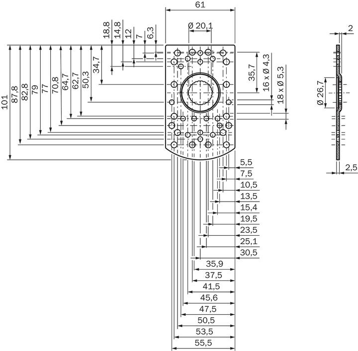 Actual product image Sick Clamp holder