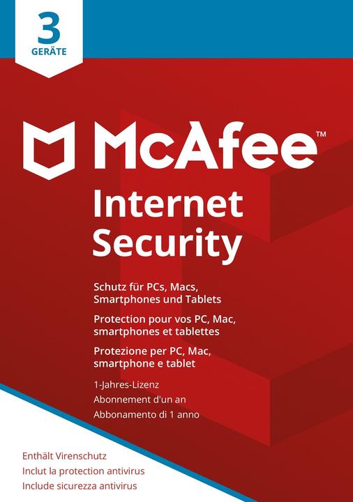 Produktbild McAfee Internet Security (3 User, 12 Monate)