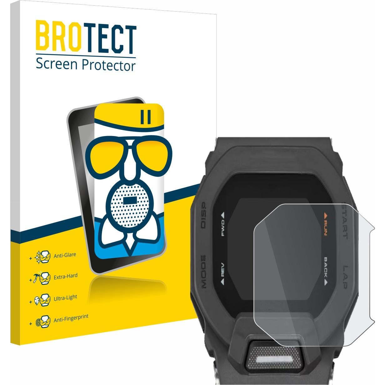 BROTECT AirGlass Panzerglasfolie Schutzglas Matt, Smartwatch Schutzfolie, Grau