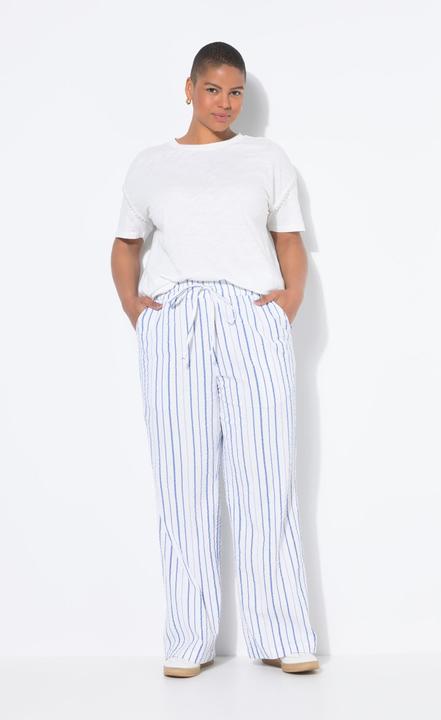 Produktbild Studio Untold Hose, Wide Legs, Krepp, Streifen (56)