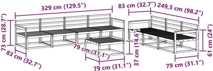 Produktbild vidaXL Outdoor-Sofa