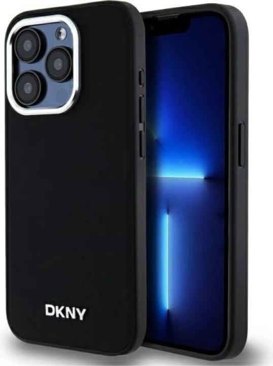 Actual product image DKNY DKHMP15XPSCMCLK iPhone 15 Pro Max 6.7" czarny/black hardcase Plain Logo MagSafe (Apple iPhone 15 Pro Max)