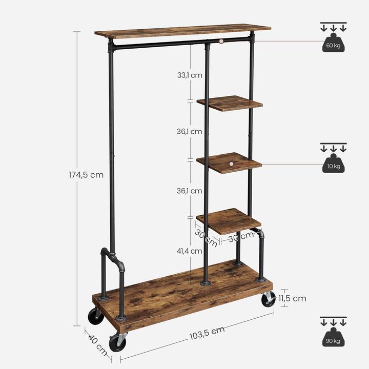 Actual product image Songmics Coat rack