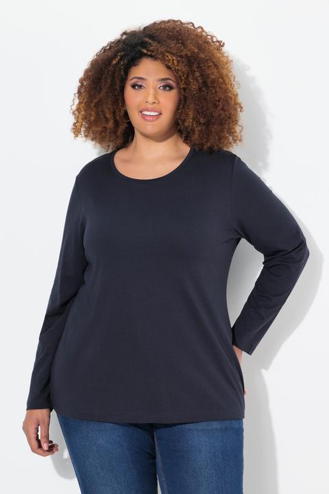 Produktbild Ulla Popken Shirt, Slim, Rundhalsausschnitt, Langarm (58)