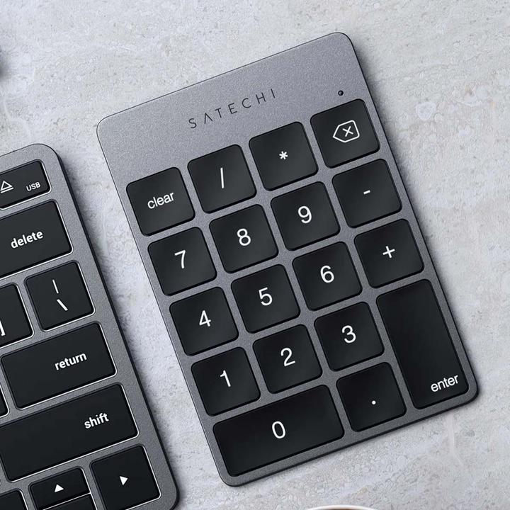 Actual product image Satechi Slim Alu Keypad - Elegante BT Zahlentastatur mit (Numeric keypad, Wireless)
