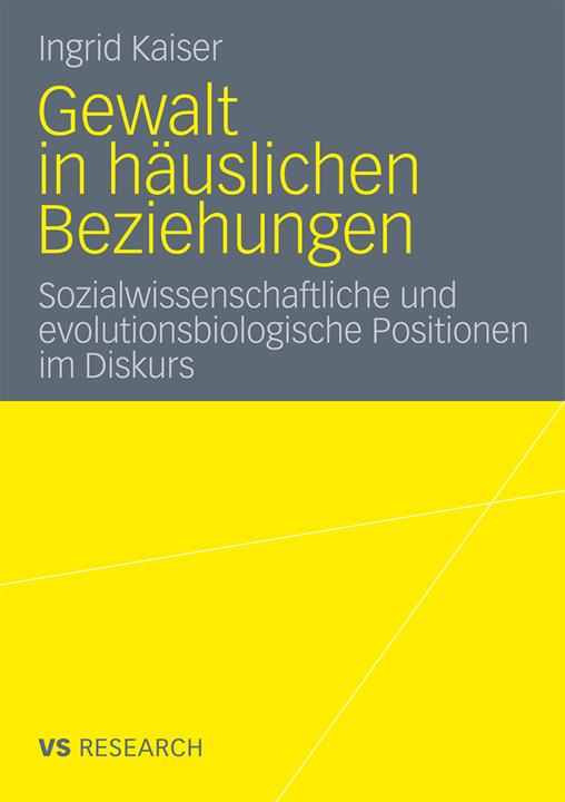 Produktbild Gewalt in häuslichen Beziehungen (Deutsch, Ingrid Kaiser, 2011)