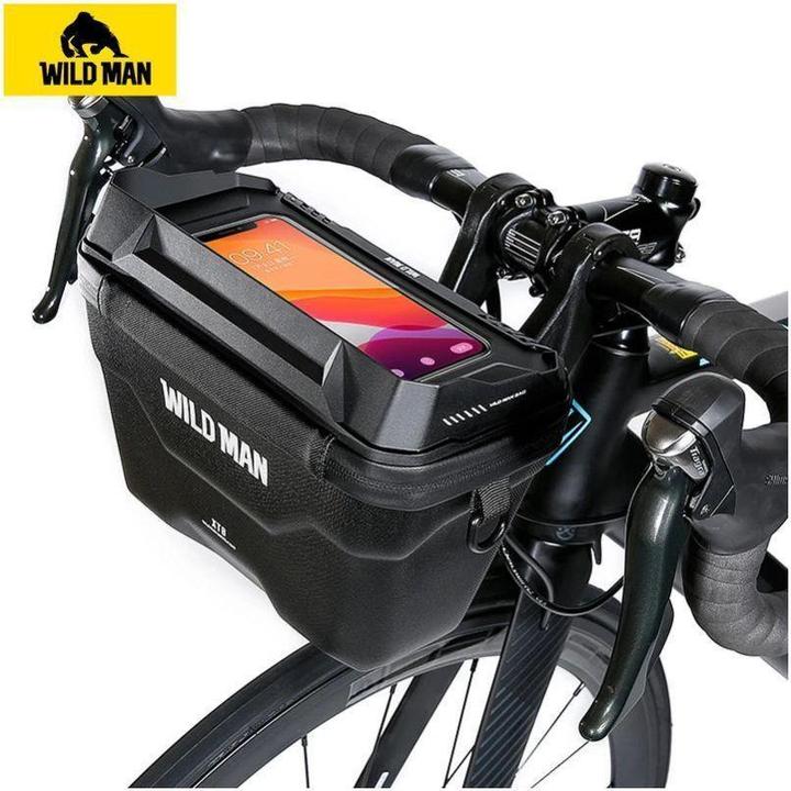 Produktbild Wildman Bicycle accessory traveling bag for handlebars with zipper XT8 3L black (3 l, Lenkertasche)