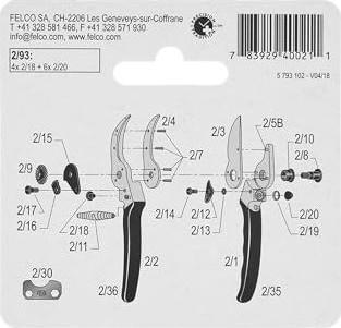 Produktbild Felco Reparatursatz