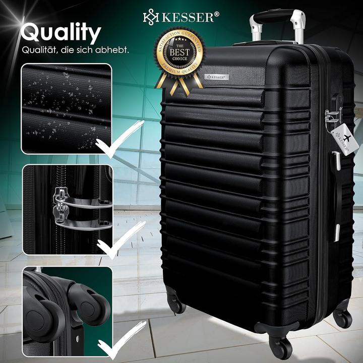 Actual product image Kesser Reisekoffer mit Zahlenschloss und Kofferwaage (120 l)